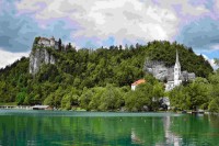 Bledské jezero a hrad