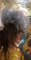 Můj svatební klobouček...:))