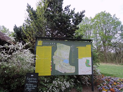 Mapa Dendrologické zahrady