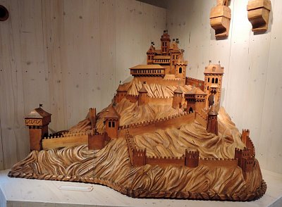 Model hradu Potštejn od Josefa Probošta