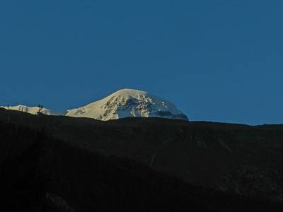 Breithorn, ranní pohled z kempu