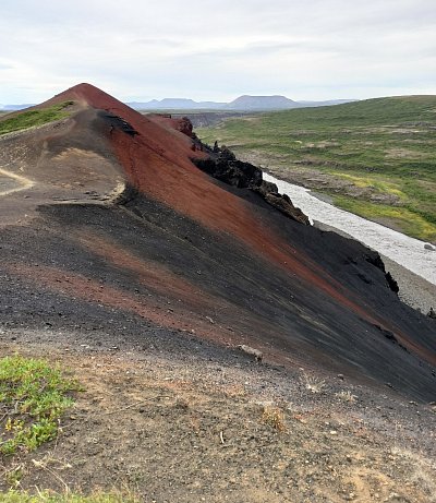 národní park  Jokulsárgljúfur - kopec Raudholar