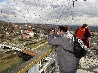 Hele, stadion Baníku, to vyfotím manžílkovi!