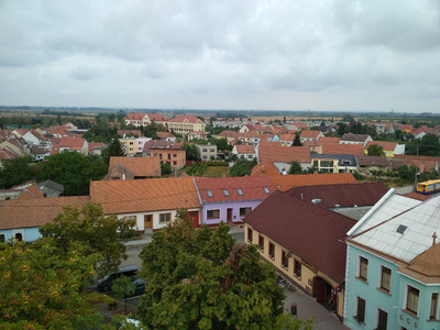 Pohled z věže kostela