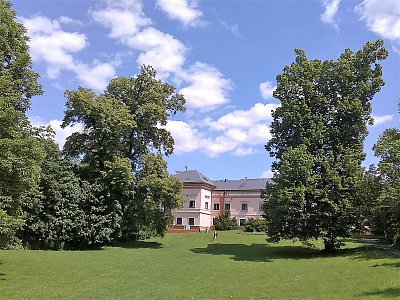 V Čakovickém zámku se nyní nachází Umělecká škola Marie Podvalové