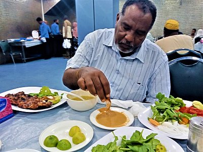Walid v súdánské restauraci
