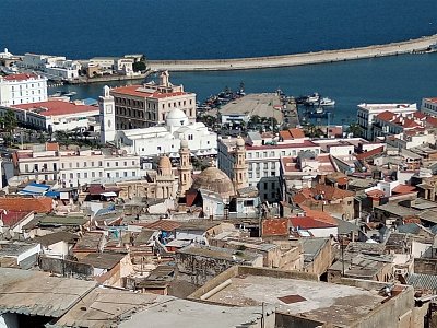 Pohled na Kasbu, Alžír