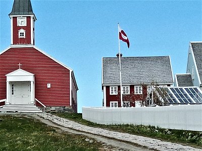 Nuuk - kostel ve starém městě