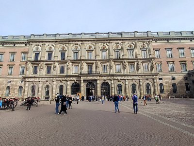 Královský zámek - průčeli z nádvoří