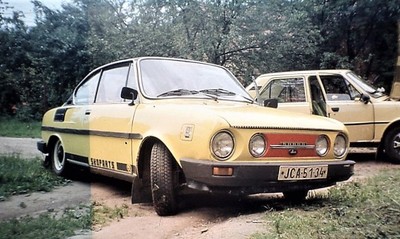 NESOUTĚŽNÍ: Škoda 110R v roce 1986 na cestě do Bulharska