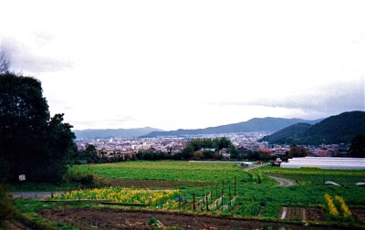 Pohled na Kjóto