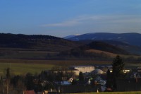 Jarní podvečer (18.30), pohled na Praděd