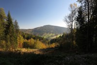 Lázně Jeseník - výhled od Bezručova pramene