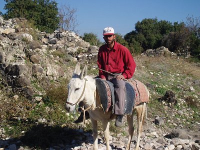 Dělník na křižáckém hradu