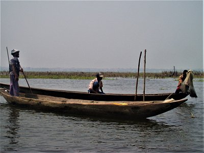 Benin, jezerní vesnice Ganvié