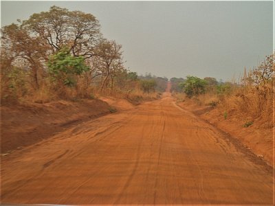 Ghana - silnice "roleta"