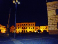Lanškrounské náměstí večer