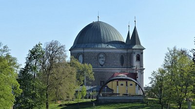 Podium pod bazilikou na sv. Hostýně