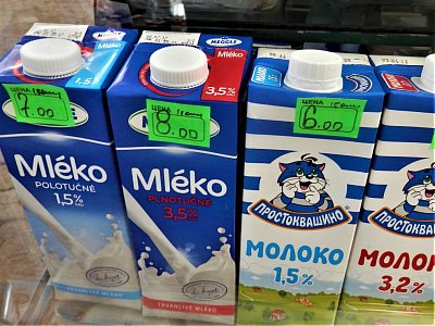 Ruský bazar - naše mléko