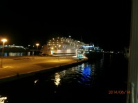 Noční přístav ve Splitu