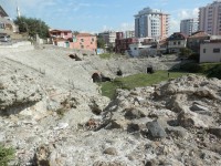 Odkrývání antického amfiteátru v Drači