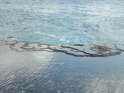 Před vystříknutím gejzíru blowholes