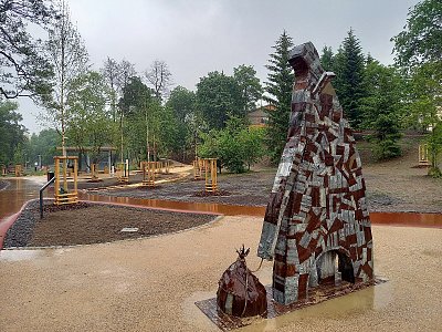 Park přátelství v dešti, Příbram