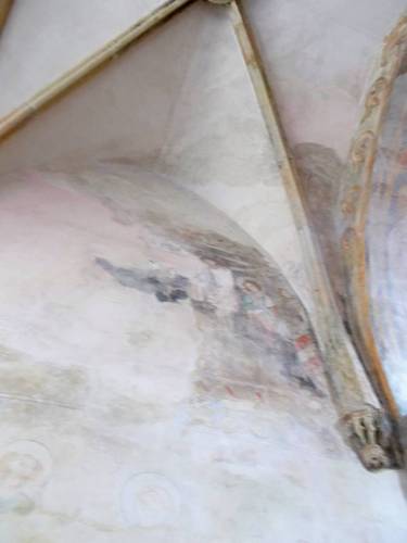 Původní fresky v kapli