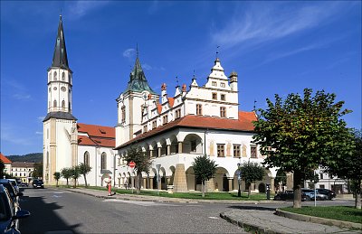 Levočská radnice a kostel sv. Jakuba