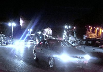 Noční římská ulice Via dei Fori Imperiali *