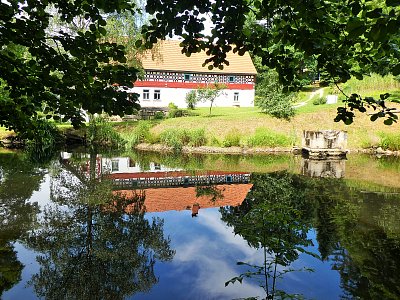 Na Salajne je pár pekných hrázdených domov