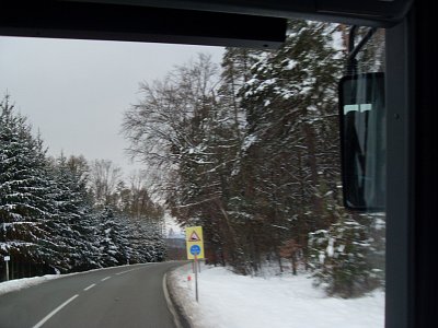 Moje poslední fotečka z našeho autobusu - následné vytahování havarovaného autobusu a obnova tamní trasy trvala až do večerní 21 hodiny.