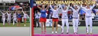 Vítězné družstvo českých tenistek se stalo Mistryněmi světa v roce 2014