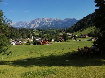 Typické údolí v oblasti Dachsteinu