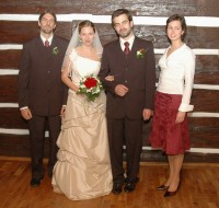 Na svatbě "Lenky" v roce 2005