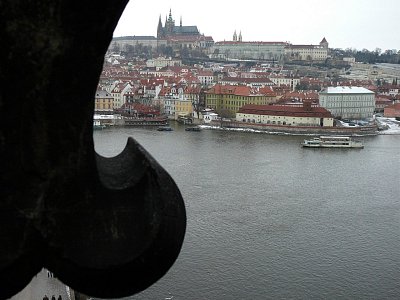 Pohled ze Staroměstské mostecké věže