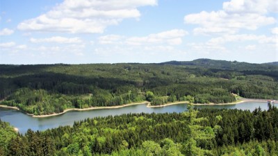 Pohled z hradu Landštejn