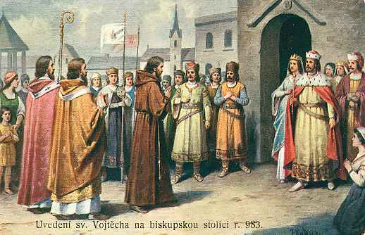 Svatého Vojtěcha, patrona českých 
zemí, zabili v Prusku pohané