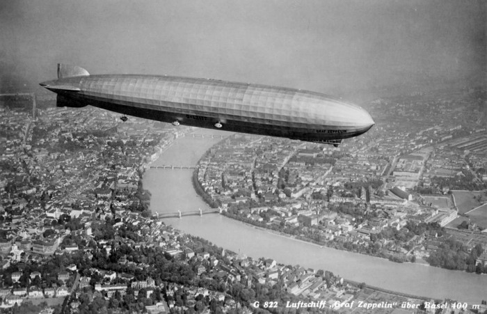 Vzducholoď Graf Zeppelin měřila
237&nbsp;metrů a nabízela nečekaný luxus